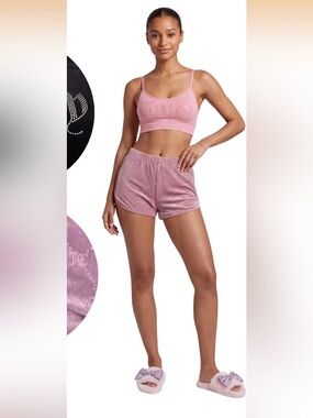 Juicy Couture Velour Sleeping Shorts Sleepwear Lounge light Purple size XL
